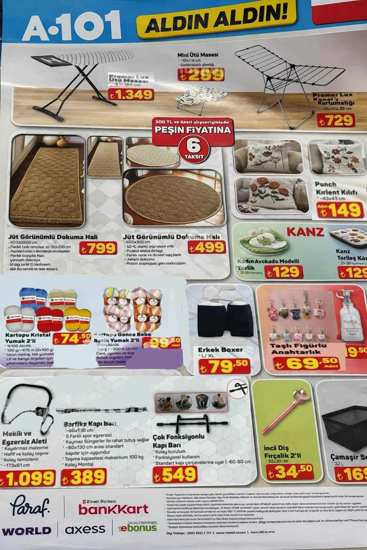 A101 2-9 Nisan aktüel ürünler kataloğu 2026 belli oldu! Çalışma koltuğu, masa, dokuma halı, ütü masası ve elektronik ev aletleri geliyor