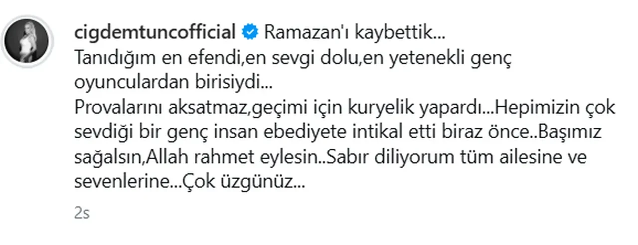 Genç oyuncudan acı haber! Eşref Rüya oyuncusu Ramazan Tetik hayatını kaybetti