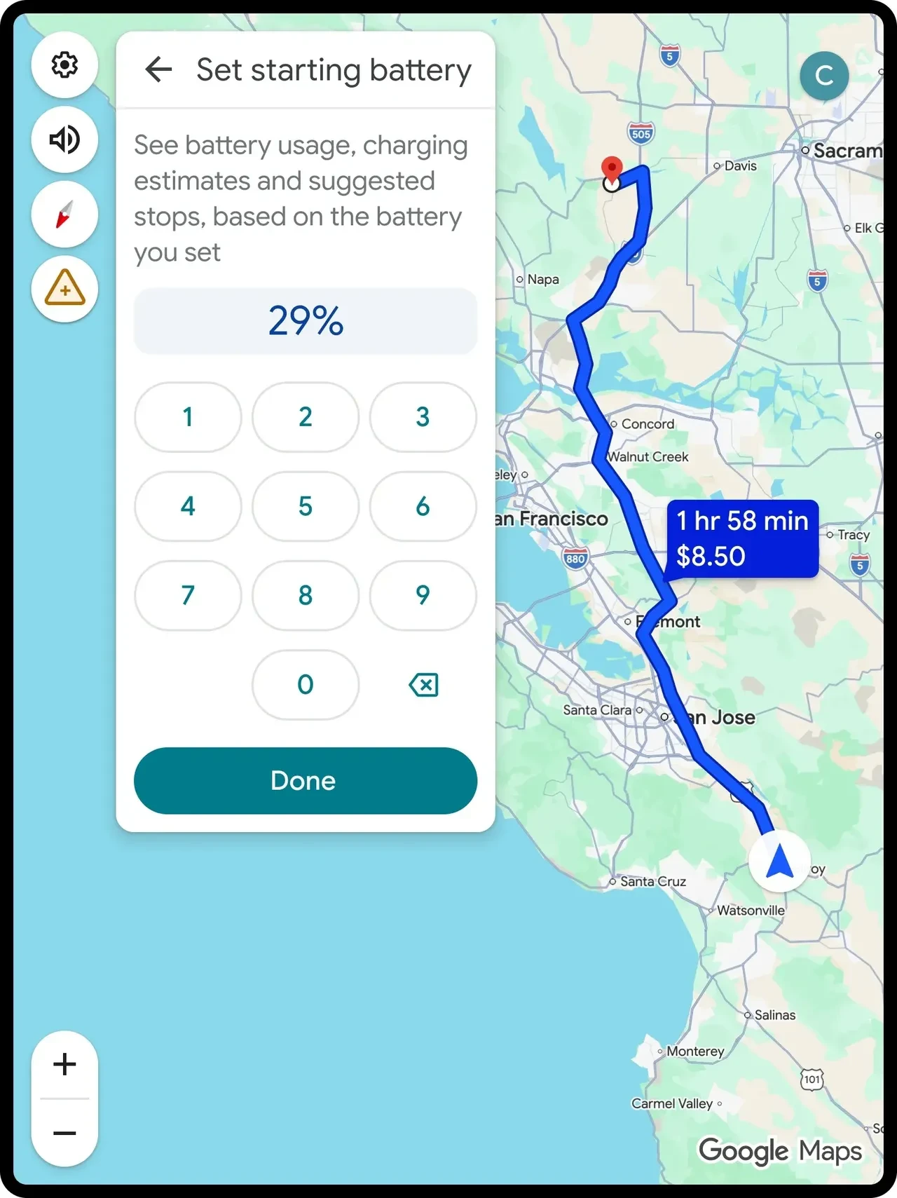 Google Maps’ten elektrikli araç sahiplerine yeni özellik