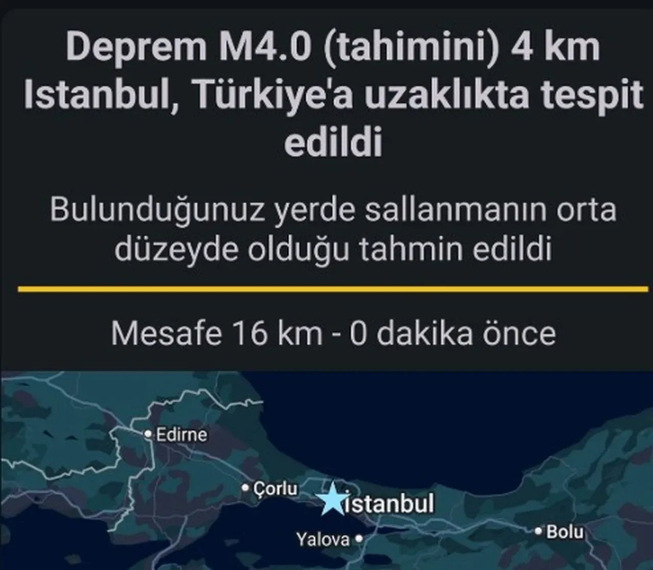 İstanbul'da deprem mi oldu? Kandilli'den açıklama geldi