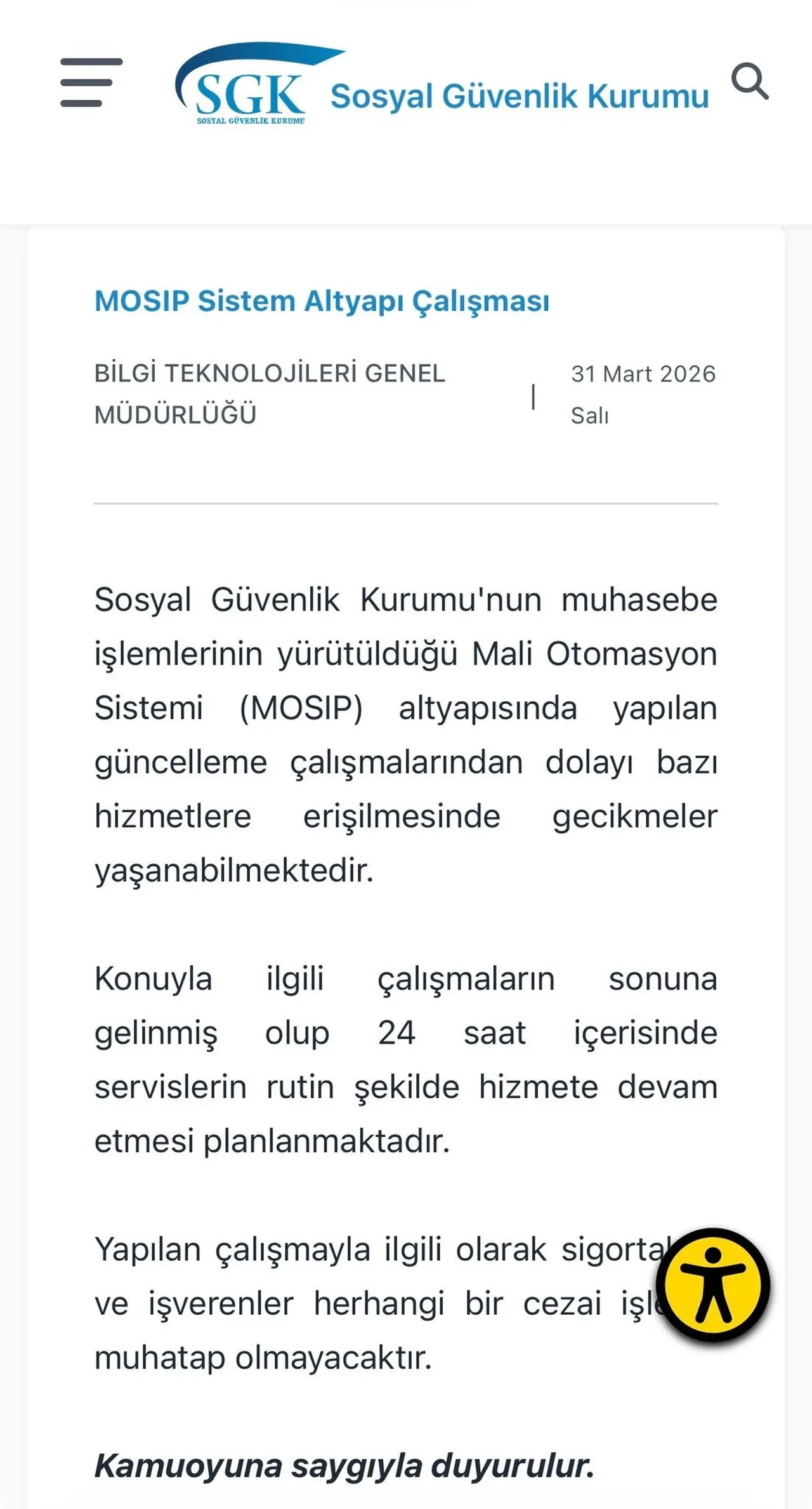SGK ödemeleri uzatıldı mı? MOSİP sistem arızası ve yeni ödeme tarihi