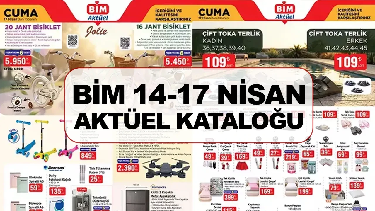 BİM 14-17 Nisan aktüel kataloğunda bu hafta hangi ürünler var? Drone, Ankastre Set, Türk Kahve Makinesi