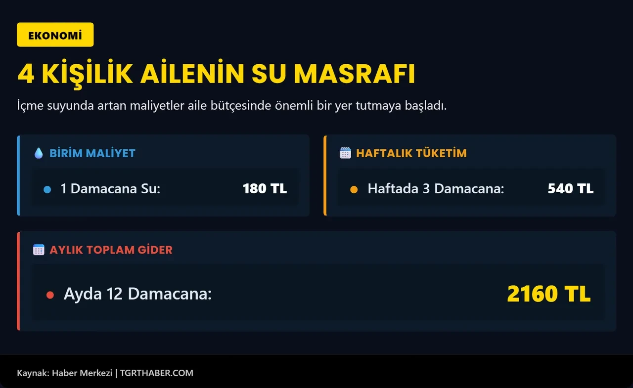 Damacana suya yüzde 40 zam geldi