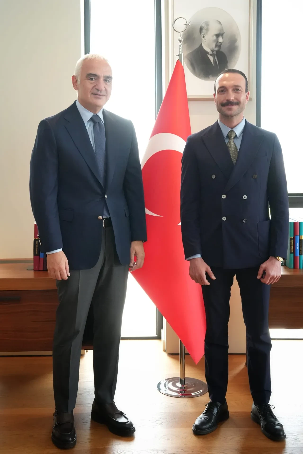 Bakan Ersoy Görkem Sevindik ile bir araya geldi: Tehditlere karşı ortak duruş