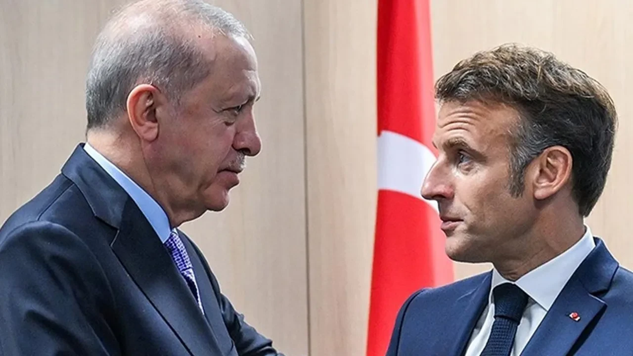 Cumhurbaşkanı Erdoğan, Macron ile görüştü
