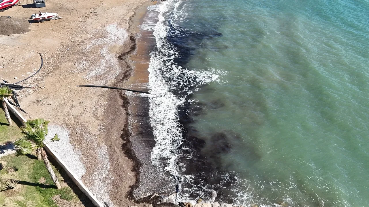 Deniz üzerindeki siyah tabaka panik yarattı! Alanya'daki gerçek sonradan ortaya çıktı