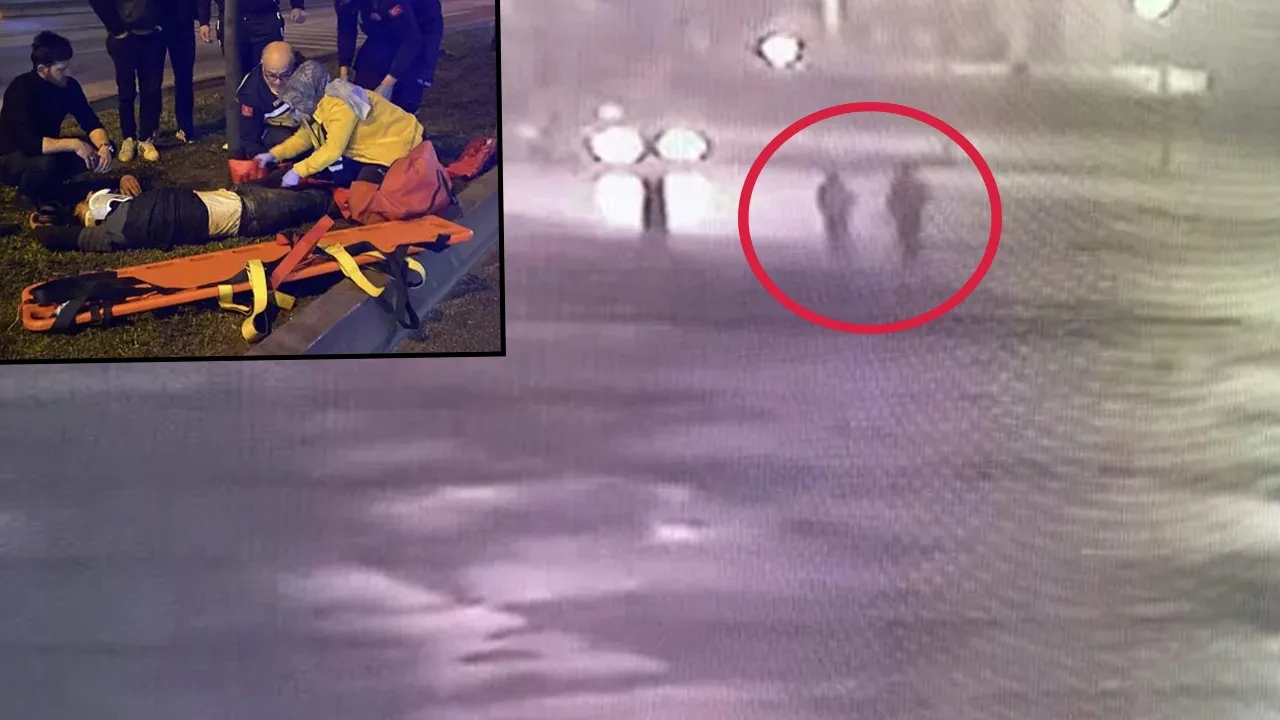 Düşürdüğü telefonu almaya çalışan yayaya otomobil çarptı