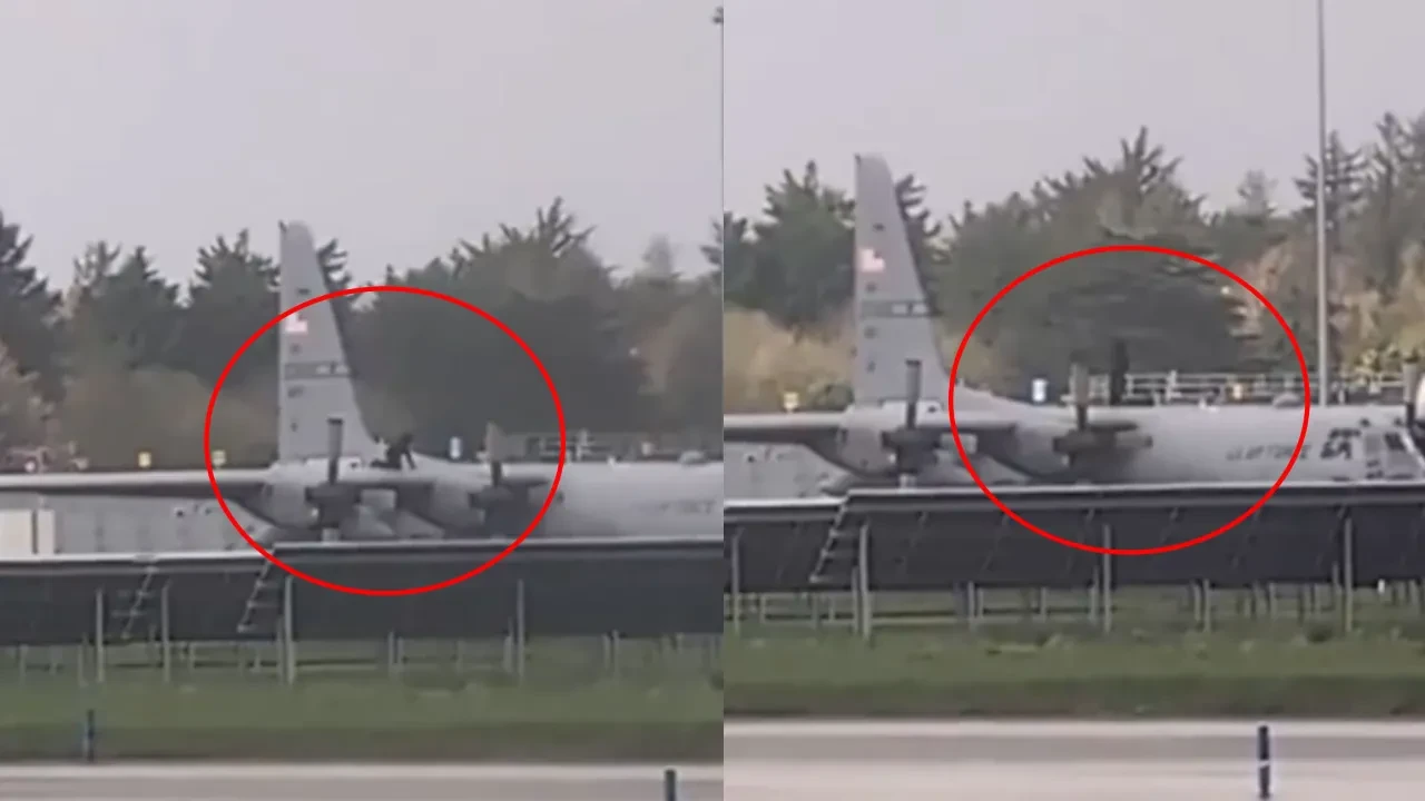 Eline baltayı aldı ABD askeri uçağını parçaladı! 