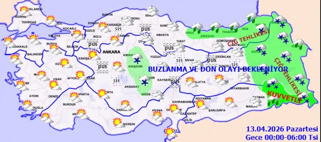 Meteoroloji'den 13 kente sarı kodlu uyarı! Kar yağışı geri döndü