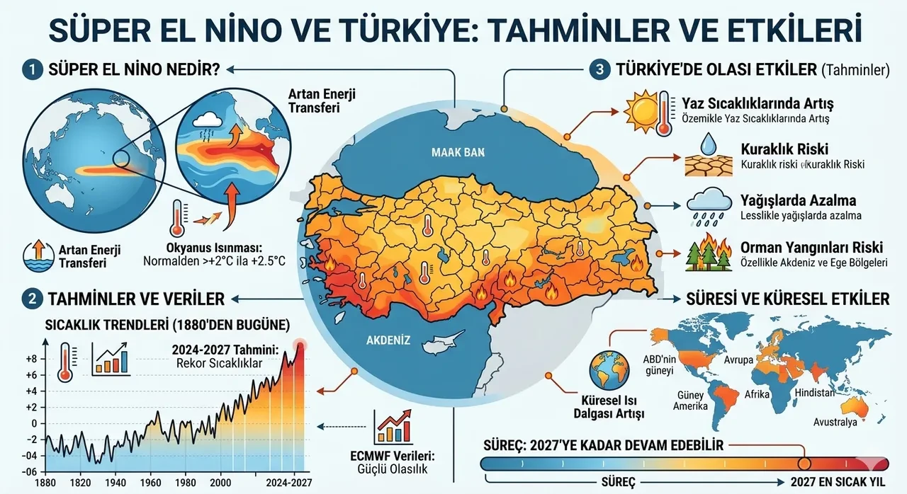 Süper El Nino nedir Türkiye’yi etkileyecek mi?