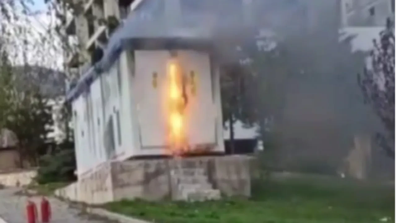 Trafodaki patlama anı kamerada! Kahramanmaraş'ta panik anları