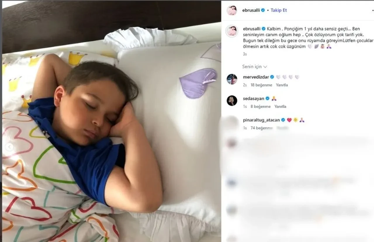 Ebru Şallı hayatını kaybeden oğlu Pars'ın ölüm yıl dönümünde duygusal paylaşım yaptı 