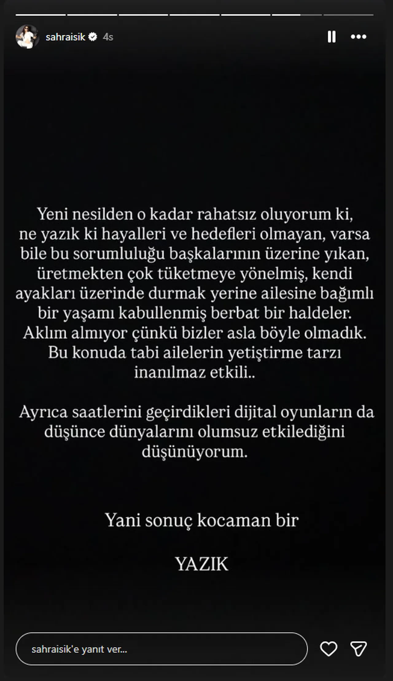 Eski Survivor yarışmacısı Sahra Işık: Yeni nesilden o kadar rahatsız oluyorum ki