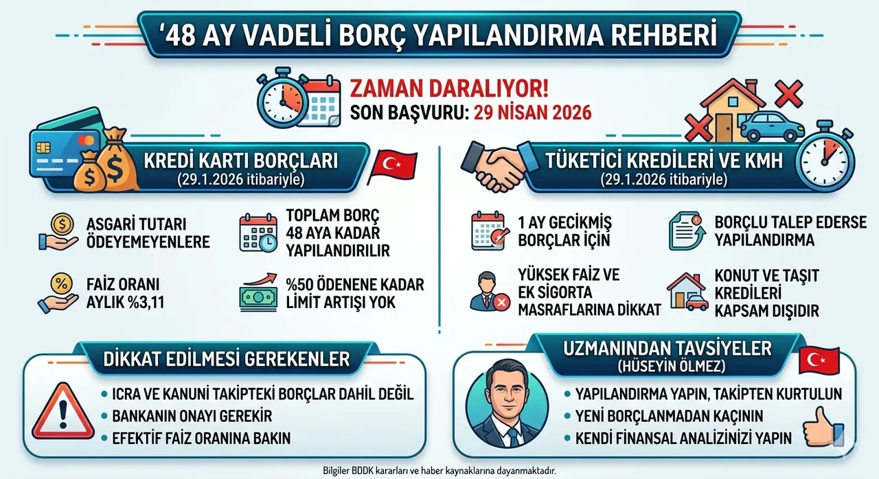 Kredi ve kart borcu olanlar için son tarih 29 Nisan! Hüseyin Ölmez'den borçlulara kritik uyarı