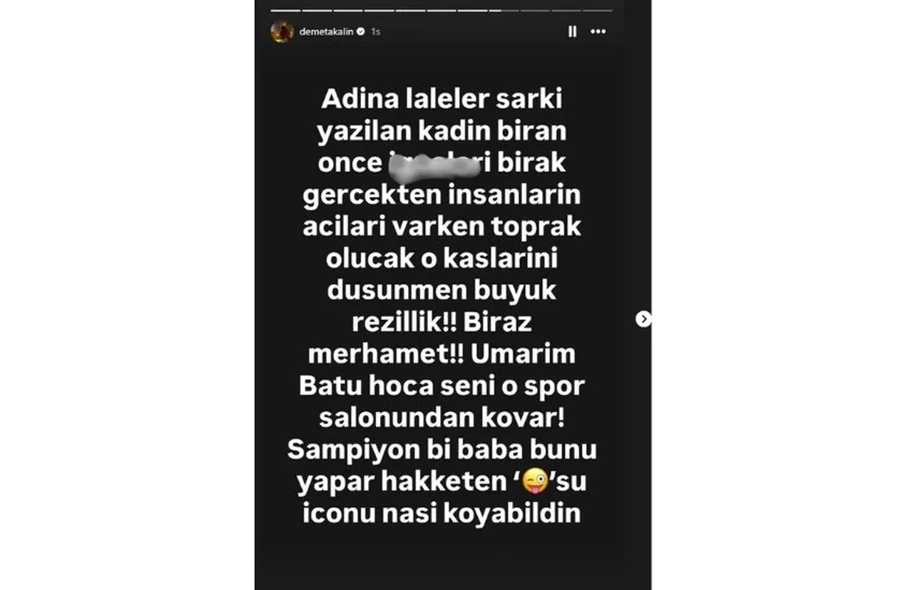 Demet Akalın'dan paylaşımıyla tepki çeken Biricik Suden'e sert çıkış: Büyük rezillik 