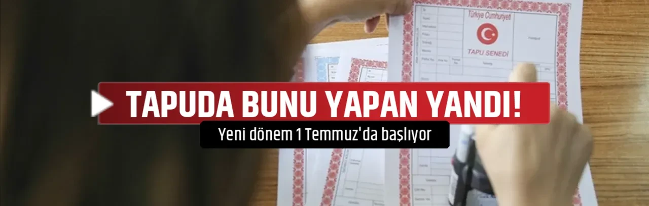 TAPUDA BUNU YAPAN YANDI!