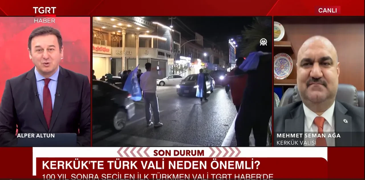 Kerkük'te yeni dönem: Türkmen Vali Mehmet Seman Ağa TGRT Haber’de açıkladı
