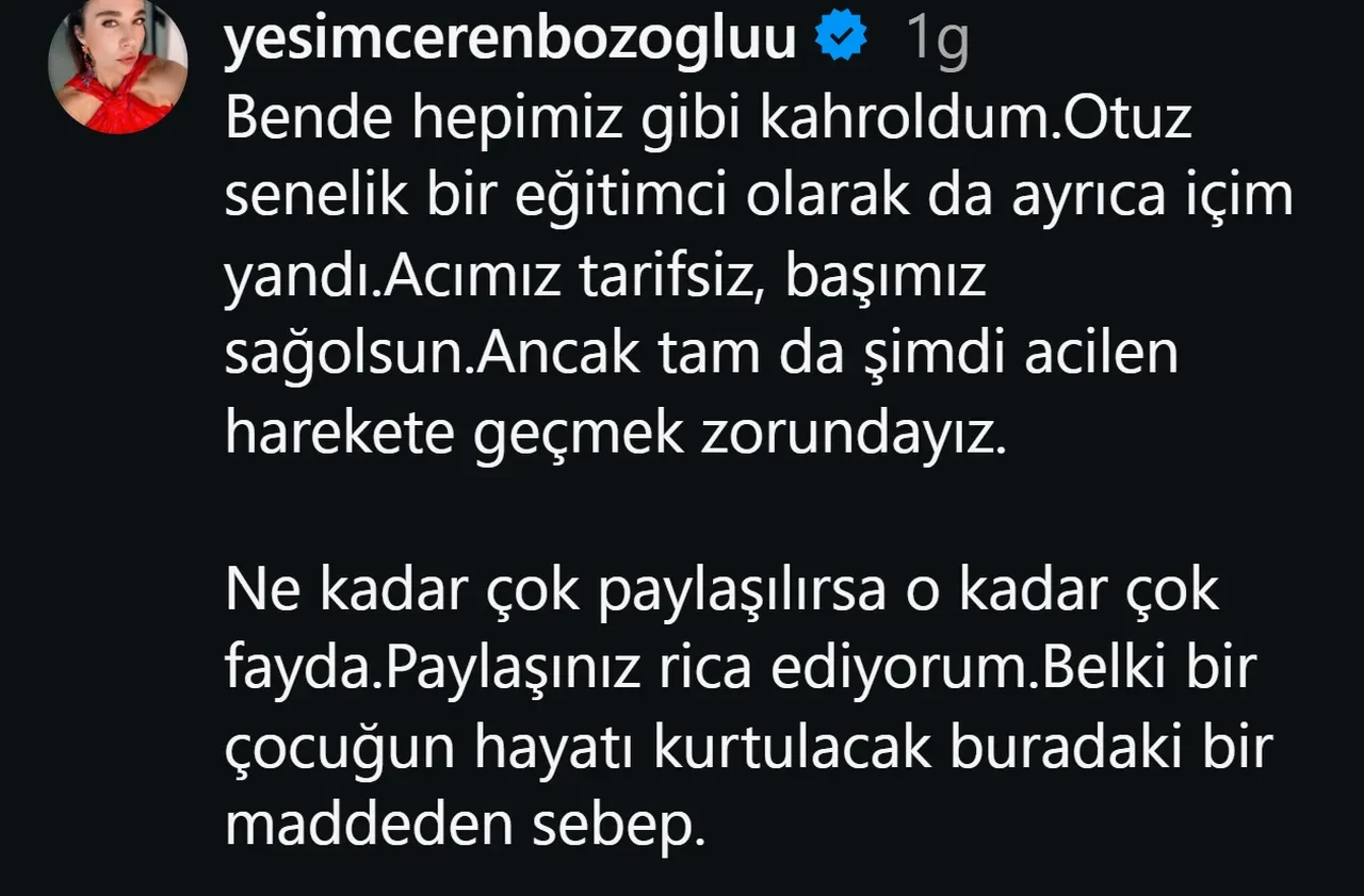 Taşacak Bu Deniz dizisinde yer alan Yeşim Ceren Bozoğlu'dan dikkat çeken açıklama! Şimdi ne yapacağız?