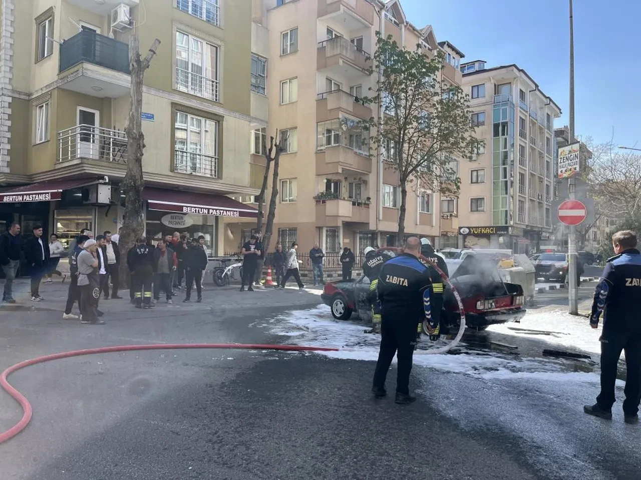 Tekirdağ’da korku dolu anlar: LPG'li otomobil alev topuna döndü