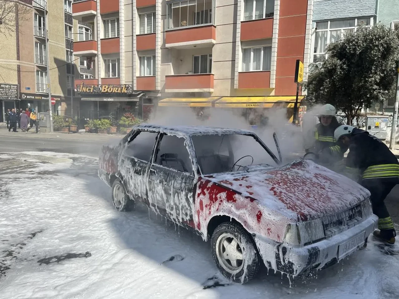 Tekirdağ’da korku dolu anlar: LPG'li otomobil alev topuna döndü