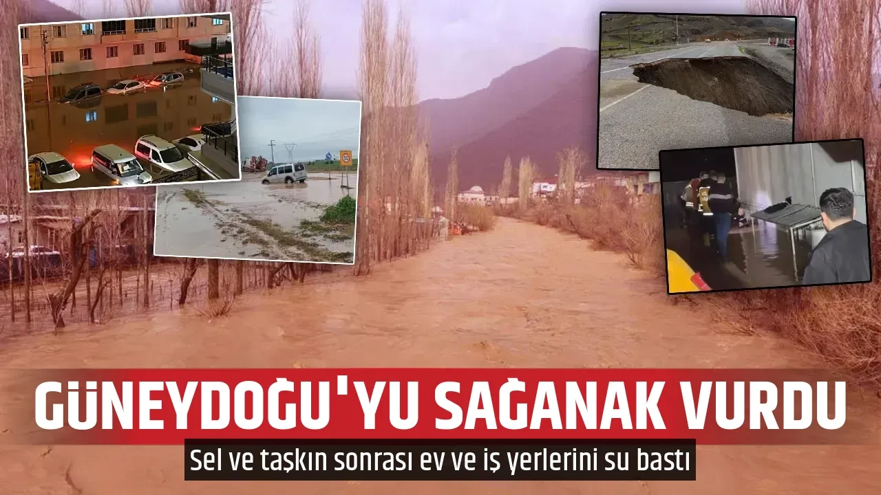 GÜNEYDOĞU'YU SAĞANAK VURDU