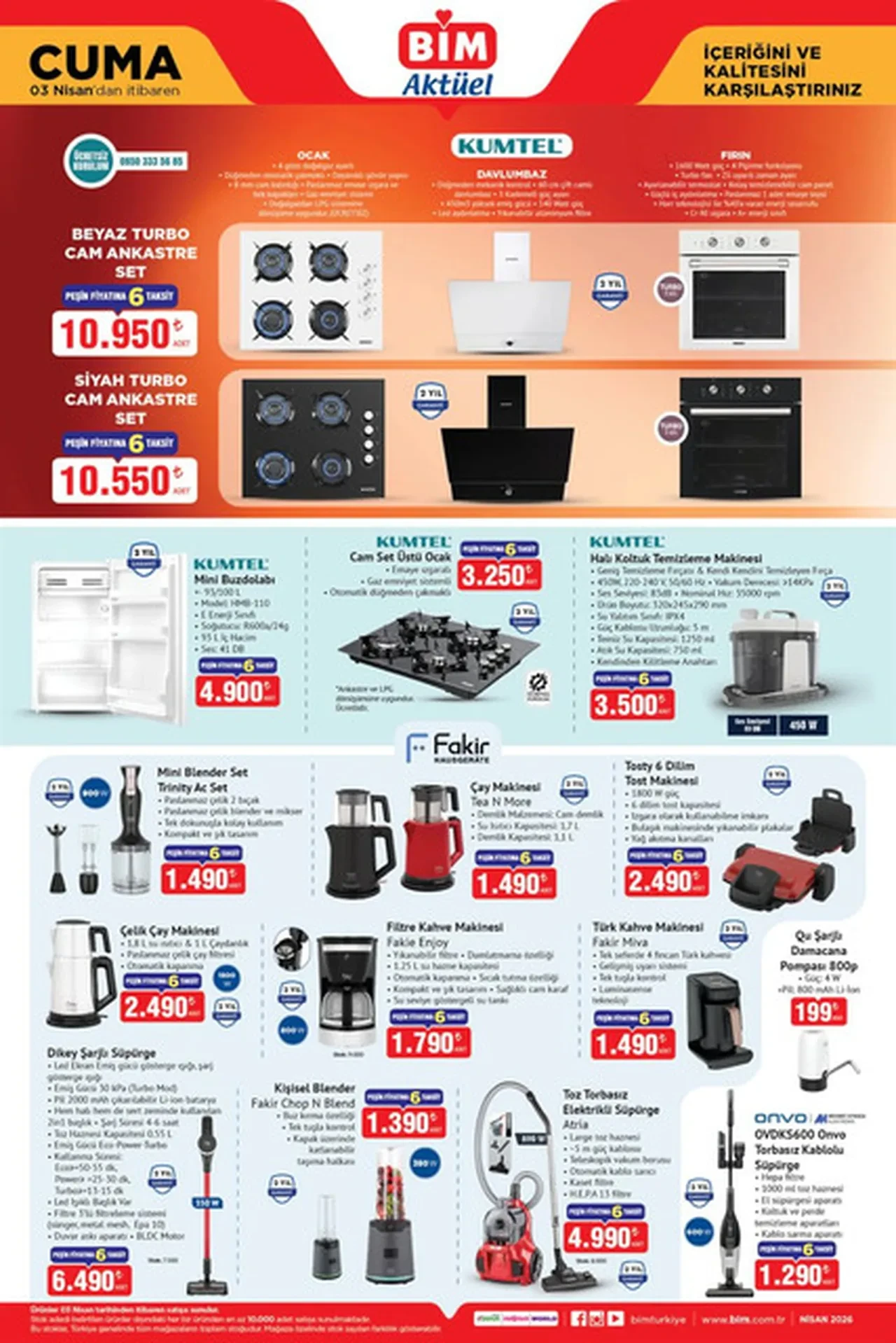 BİM 3-9 Nisan aktüel kataloğu listesi! BİM indirimli gelecek ürünler hangileri?