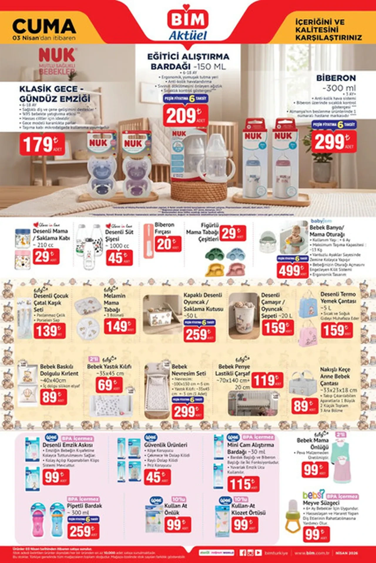 BİM 3-9 Nisan aktüel kataloğu listesi! BİM indirimli gelecek ürünler hangileri?