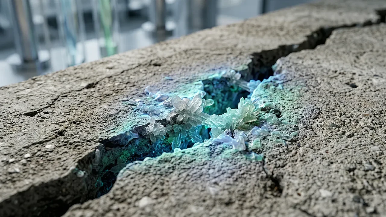 Çatlayan betonları kendi kendine iyileştiren yöntem geliştirildi! 