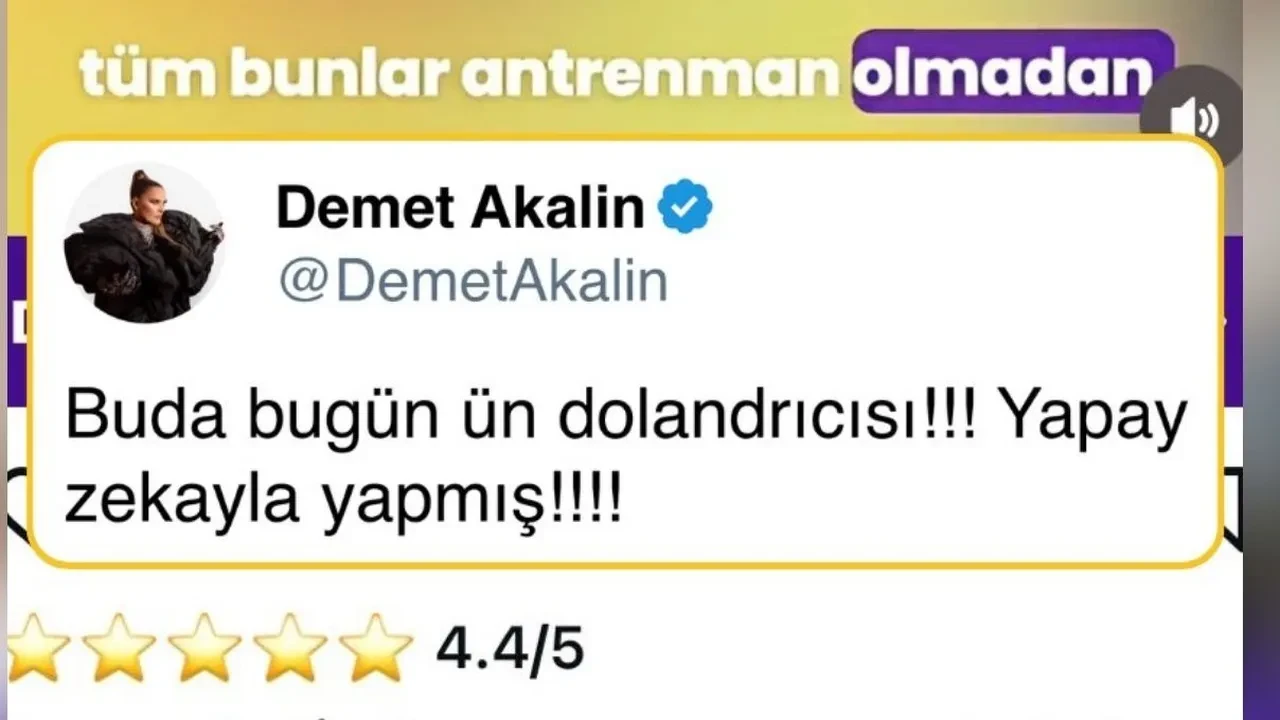 Demet Akalın’dan sosyal medya reklamına sert tepki! “Bu da bugünün dolandırıcısı!