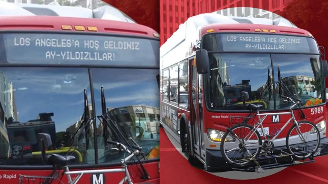 Dünya Kupası biletinin ardından Los Angeles’taki otobüslere 'Hoş geldiniz Ay Yıldızlılar' yazıldı