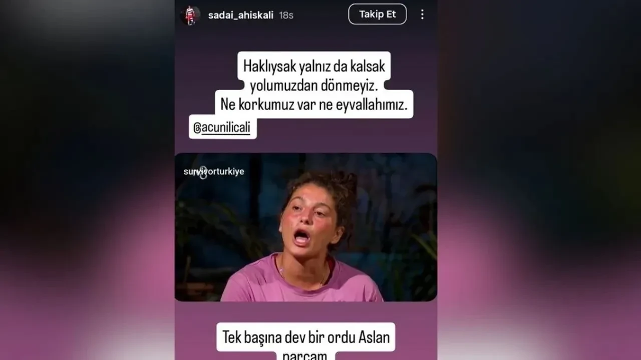 Serenay’ın nişanlısı Sadai’nin paylaşımı kafaları karıştırdı! Serenay Survivor 2026’a veda mı etti? 