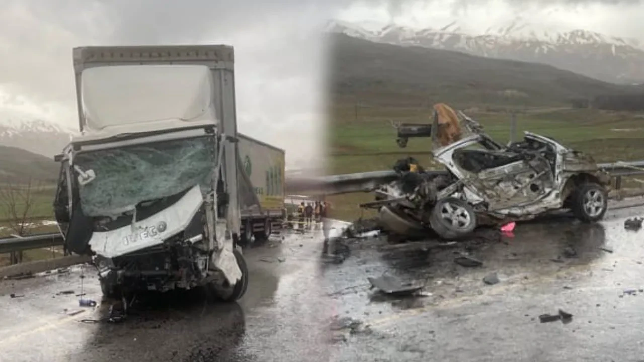 Tır ile otomobil kafa kafaya çarpıştı! Feci kazada 3 kişi öldü