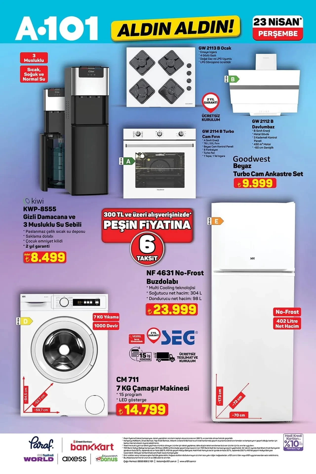 A101 23 - 30 Nisan aktüel ürünler kataloğu 2026! Kulaklık, gözleme sacı, dik ütü, spor ekipmanları, yolluk ve halı çeşitleri geliyor