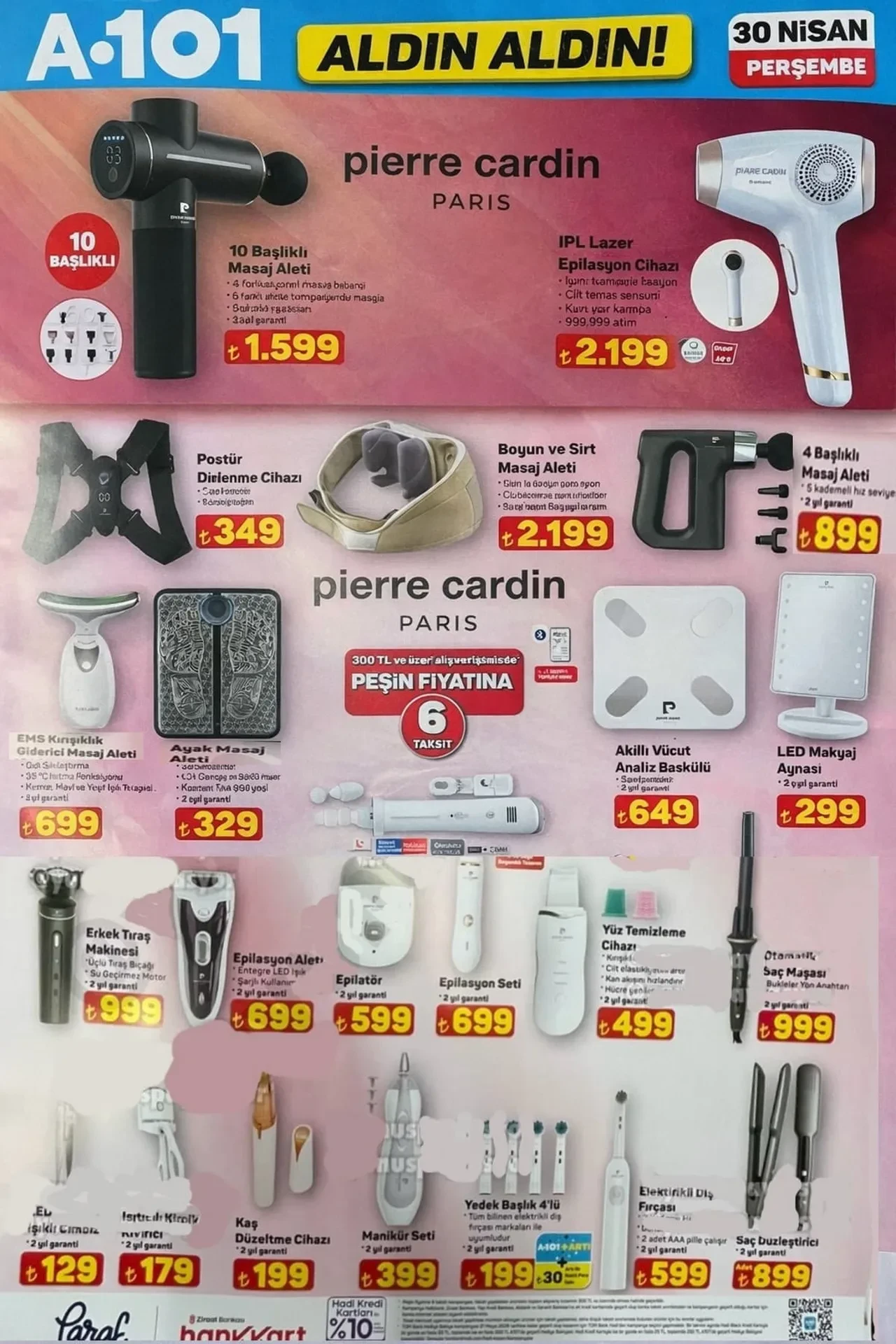 A101 23 - 30 Nisan aktüel ürünler kataloğu 2026! Kulaklık, gözleme sacı, dik ütü, spor ekipmanları, yolluk ve halı çeşitleri geliyor