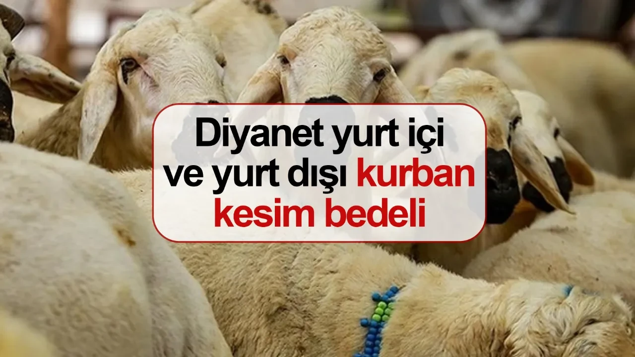 Diyanet yurt içi ve yurt dışı vekaletle kurban kesim bedeli ne kadar?