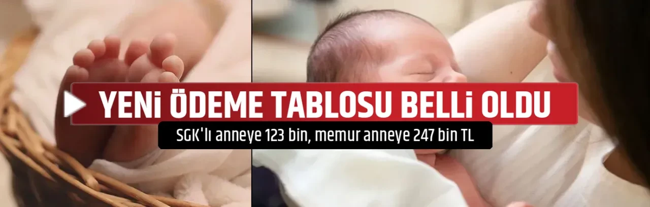 YENİ ÖDEME TABLOSU BELLİ OLDU