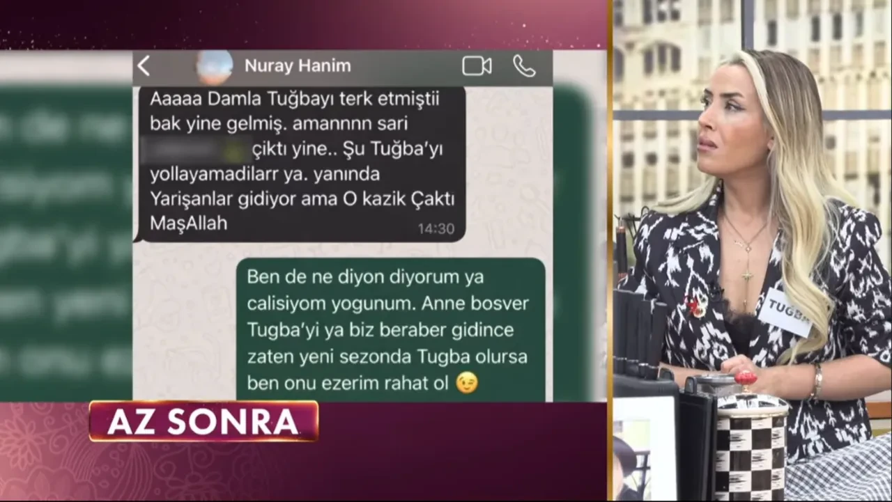Gelinim Mutfakta'ya Damla Saçıkara bağlandı, Tuğba'nın kaynanası Nuray Hanım'ın mesajları ifşa oldu!