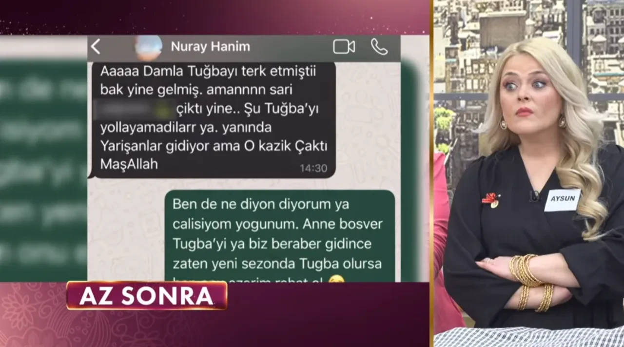 Gelinim Mutfakta'ya Damla Saçıkara bağlandı, Tuğba'nın kaynanası Nuray Hanım'ın mesajları ifşa oldu!