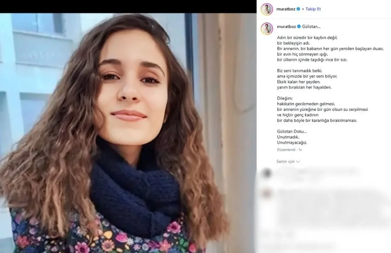 Murat Boz’dan Gülistan Doku mesajı