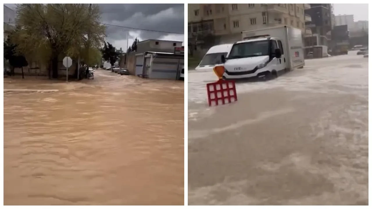 Yağış hayatı felç etti! Arabalar sular altında kaldı 