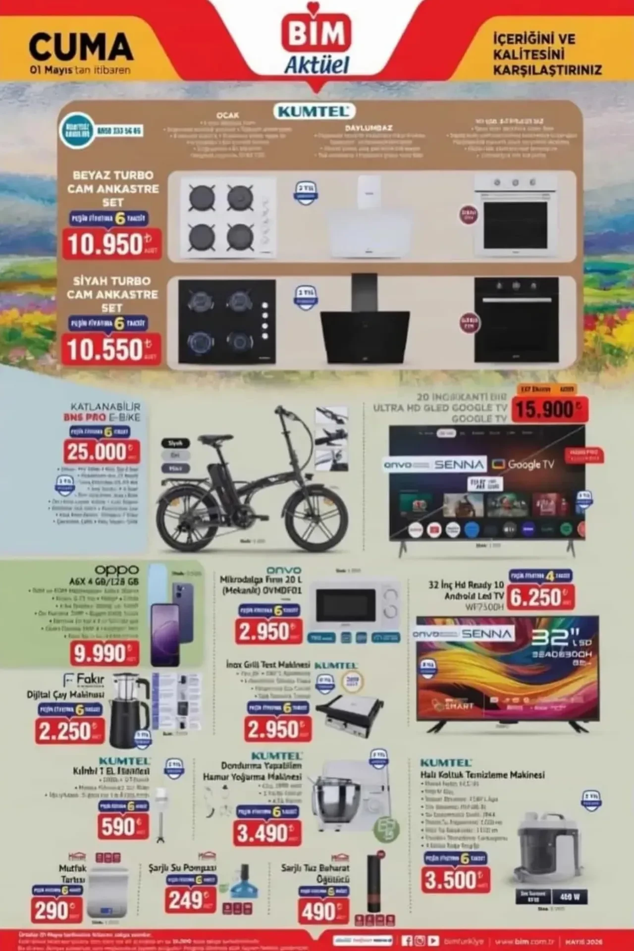 BİM 24 Nisan-1 Mayıs aktüel ürünler kataloğu 2026! Elektronik ev aletleri ve mutfak malzemelerinde büyük kampanya