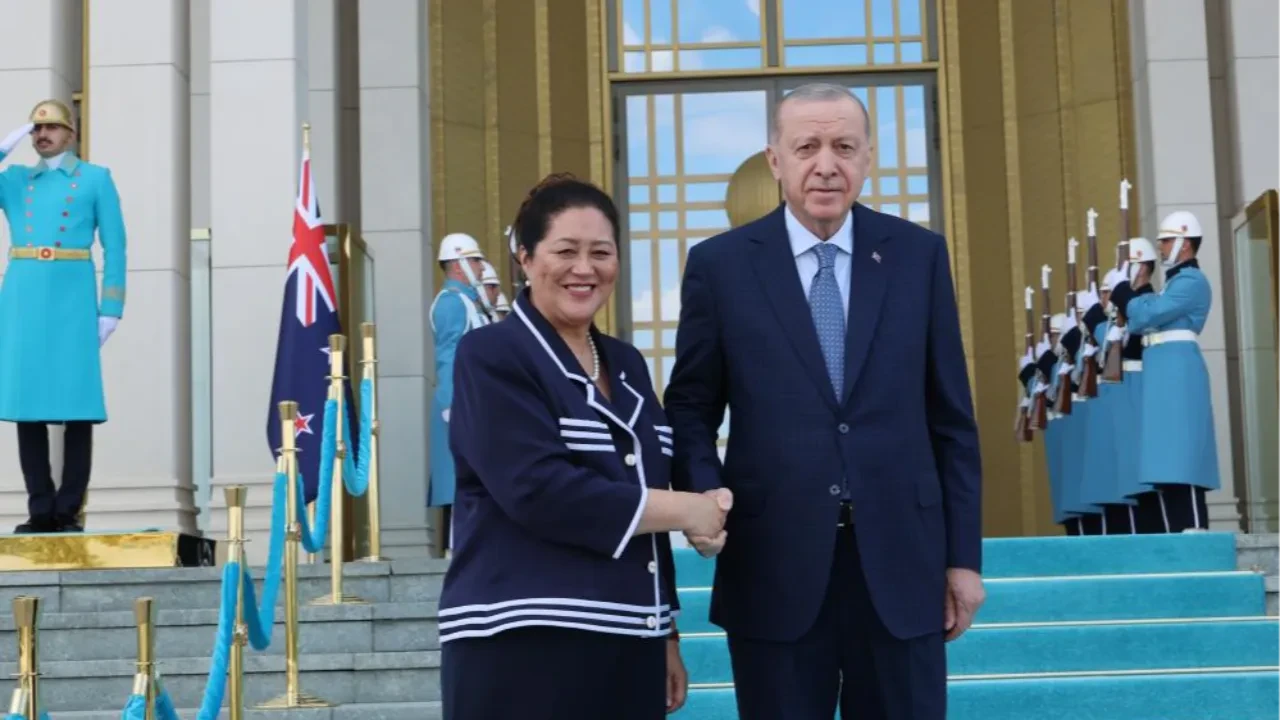 Külliye'de Yeni Zelanda zirvesi! Cumhurbaşkanı Erdoğan, Yeni Zelanda Genel Valisi Cindy Kiro’yu kabul etti