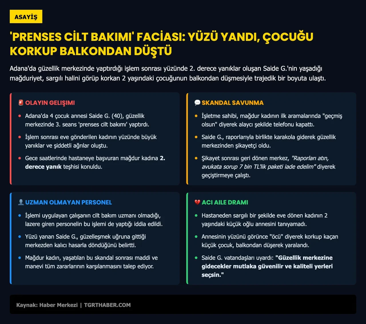 'Prenses cilt bakımı' hüsranla bitti: Yüzü yandı, güzellik merkezinden dalga geçer gibi cevap aldı