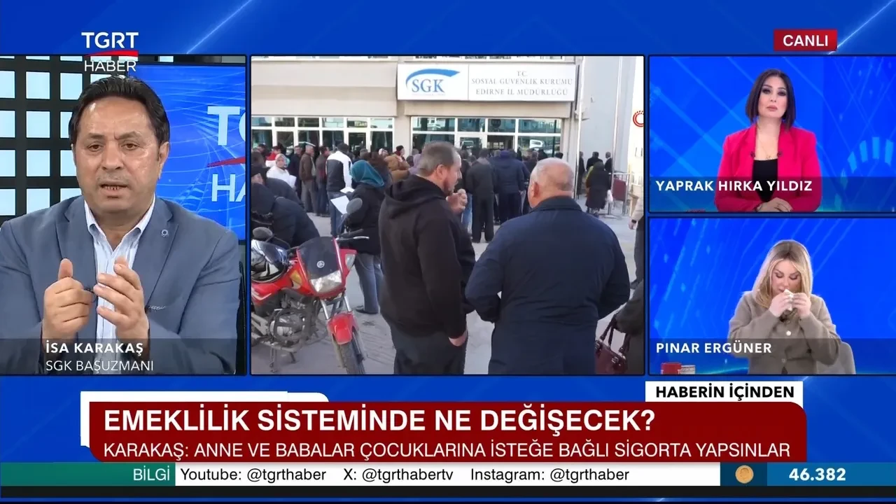 Emeklilik sisteminde değişiklik olacak mı? İsa Karakaş canlı yayında açıkladı 