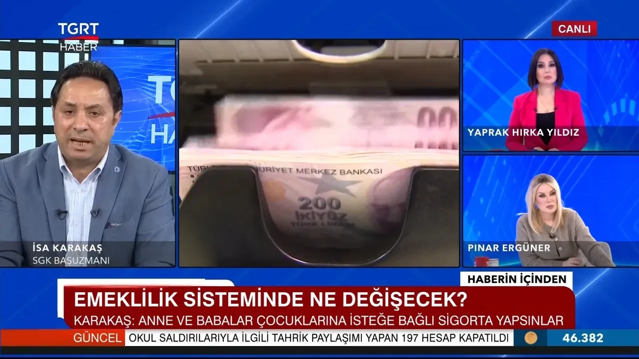 Emeklilik sisteminde değişiklik olacak mı? İsa Karakaş canlı yayında açıkladı 