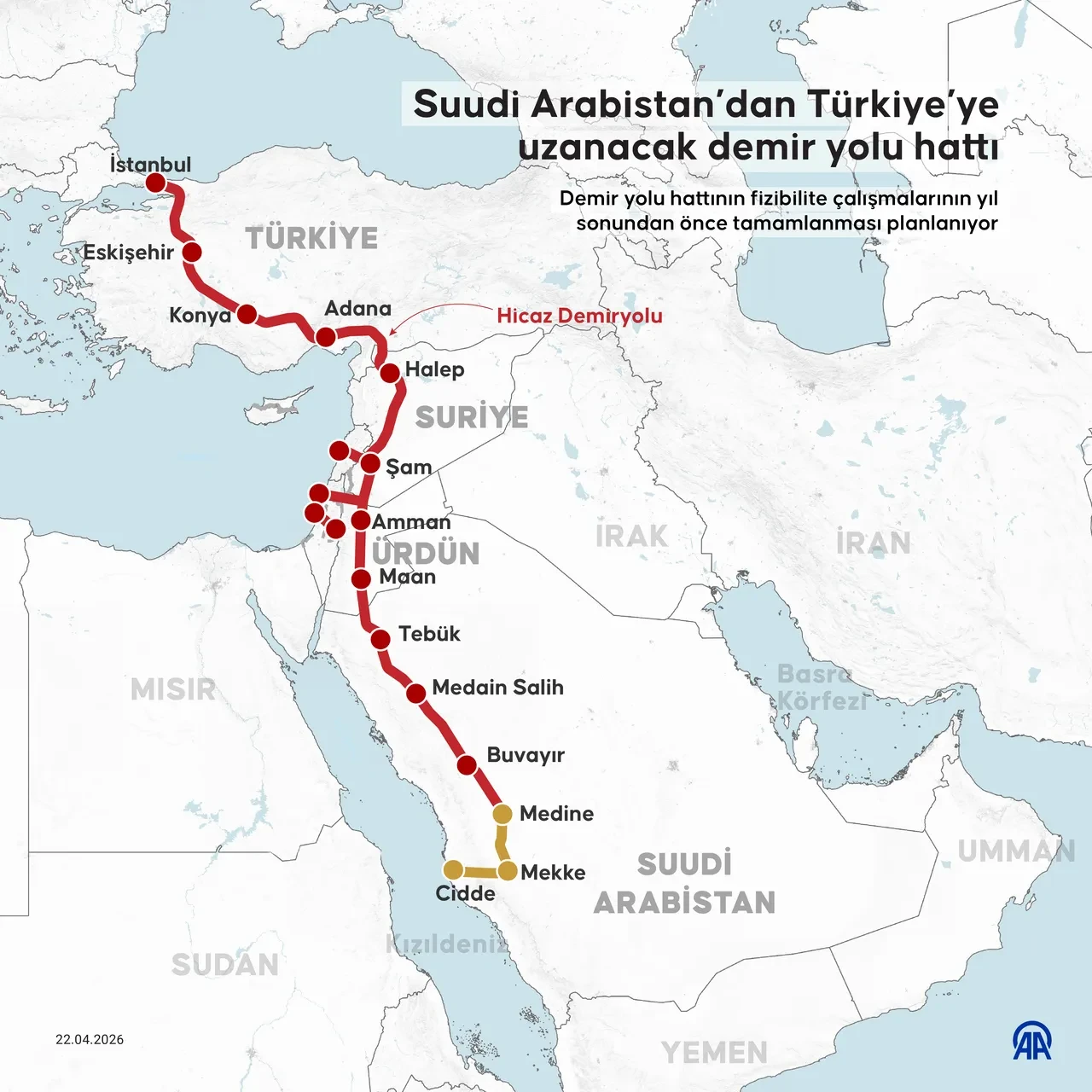 İstanbul’dan Mekke’ye tren için geri sayım başladı! Suudi Arabistan Ulaştırma Bakanı tarih verdi