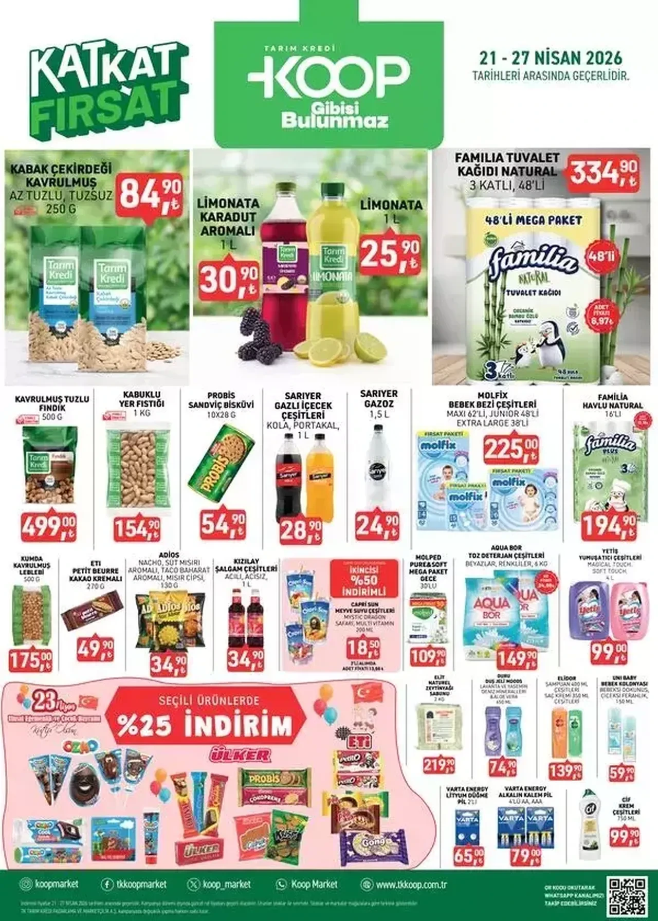 Tarım Kredi aktüel ürünler kataloğu çıktı! 22-27 Nisan Tarım Kredi indirimli ürünler listesi