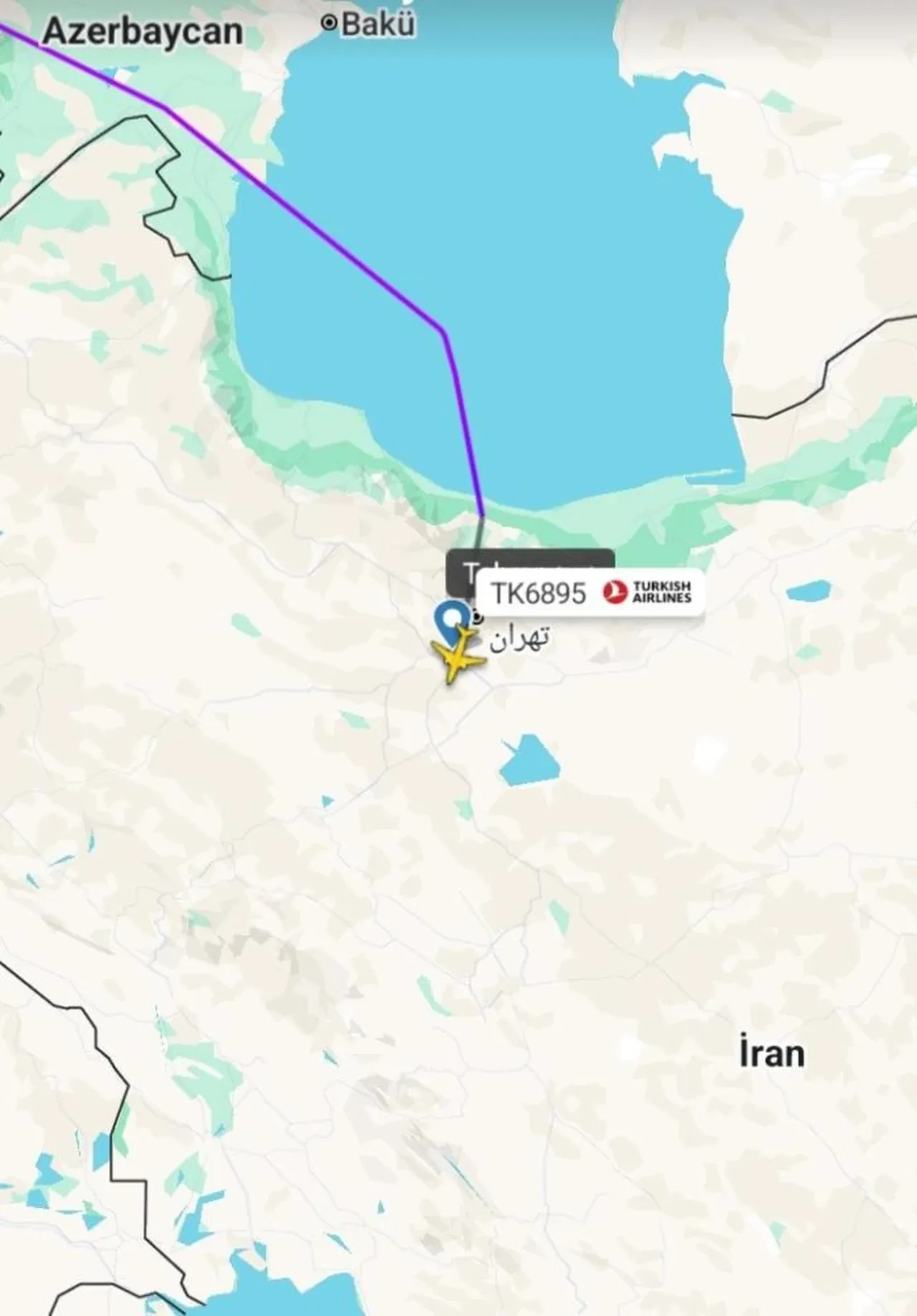 Tahran’da mahsur kalan THY uçağı yurda döndü!