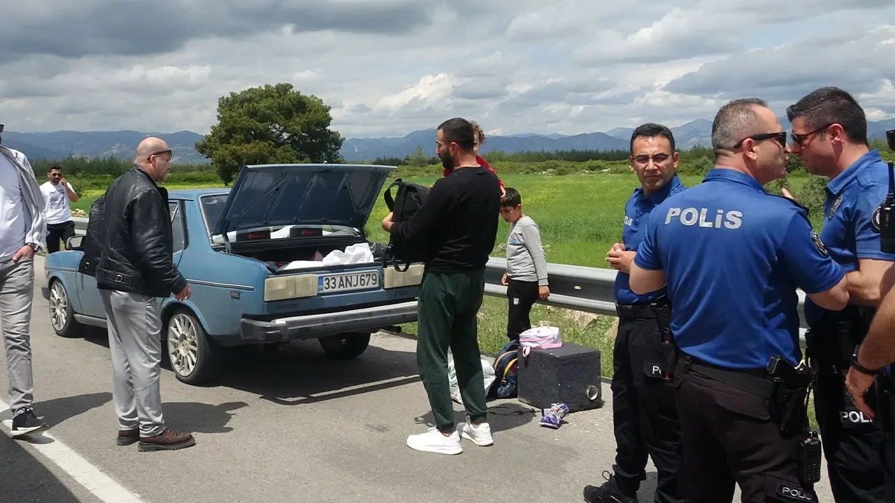 Eşini öldürüp 2 çocuğuyla kaçtı! Cani koca 20 km'lik takiple yakalandı
