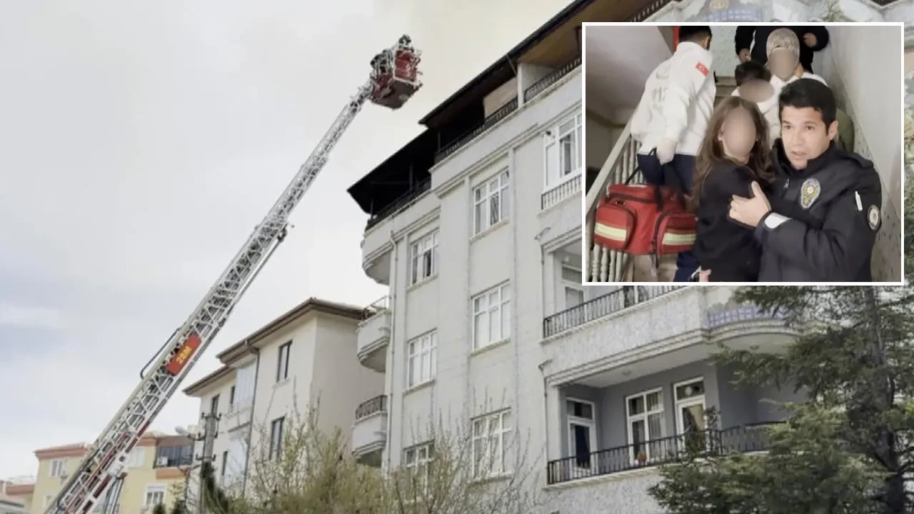 Aksaray'da 5 katlı apartmanda yangın: Vatandaşlar tahliye edildi